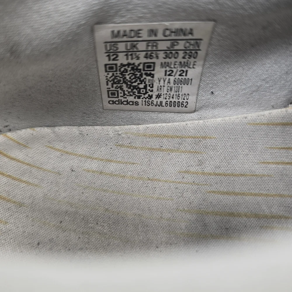 Adidas White‎ and Gold Sneakers